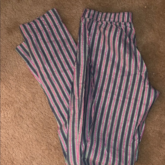 aerie Intimates & Sleepwear Aerie Striped Pj Pants Never Worn Sz